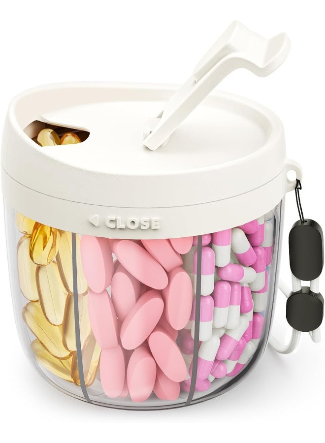 AMOOS Cute Pill Dispenser With 7 Large Compartments - Image 1